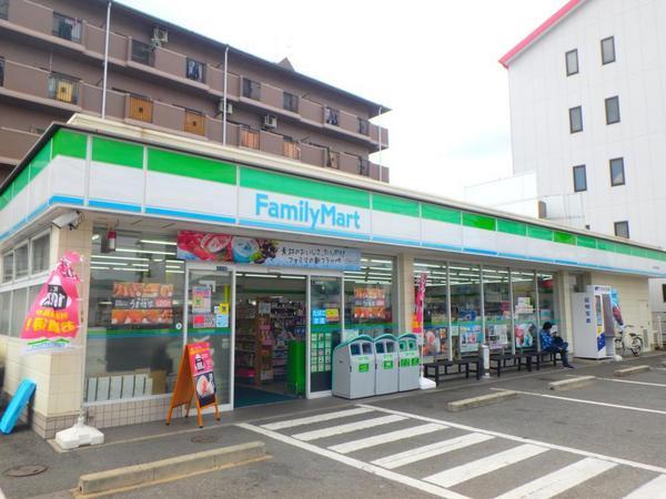 　ファミリーマート東大阪西堤店（コンビニ）／356m　