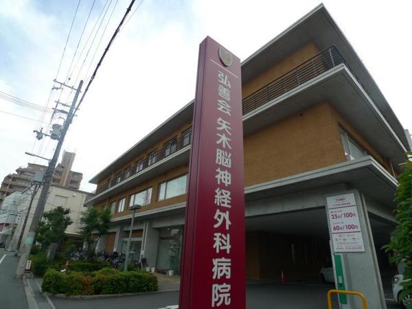 　医療法人弘善会矢木脳神経外科病院（病院）／1038m　